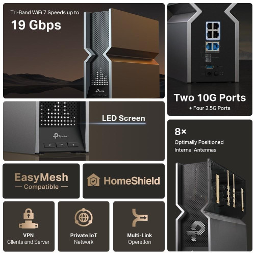 Archer BE800 Router WiFi 7 BE19000-11831394