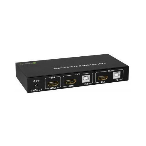TECHLY PRZEŁĄCZNIK KVM HDMI/USB 2X1 Z AUDIO 4KX2K IDATA KVM-HDMI2U-1188489