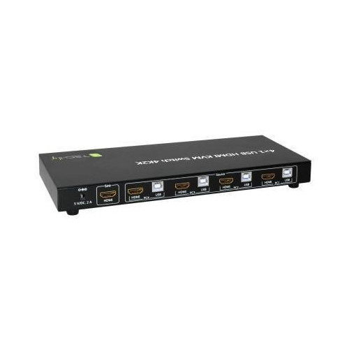 TECHLY PRZEŁĄCZNIK KVM HDMI/USB 4X1 Z AUDIO 4KX2K IDATA KVM-HDMI4U-1188492