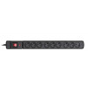 Listwa przeciwprzepięciowa Activejet ACJ Combo 9gn 1,5m (9 x UTE; 10 A; 1,5m; kolor czarny)-534761