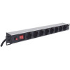 INTELLINET LISTWA ZASILAJĄCA RACK 19 X8 1U SCHUKO 3M BEZPIECZNIK 713986-1190442