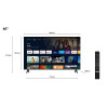 Telewizor TCL 40S5400 LED 40'' Full HD Android Dolby Digital DVB-T2 Srebrny-11935355