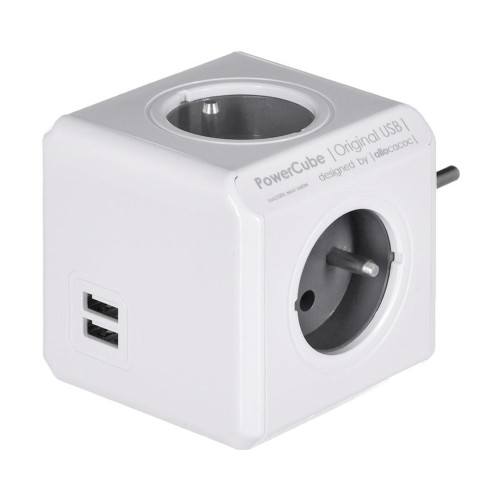 Allocacoc Przedłużacz PowerCube Original USB Grey-1190104