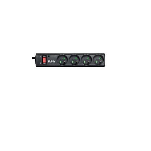 Listwa przeciwprzepięciowa EATON PS4F (4 x UTE; 10 A; kolor czarny)-1190336