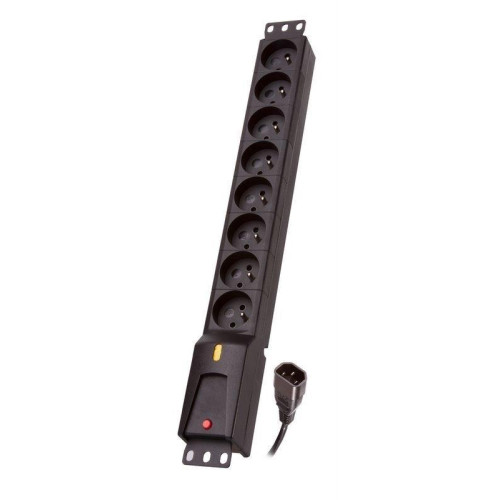 Listwa przeciwprzepięciowa Lestar LZRM 810 BW G-A K.:CZ 1,5M IEC3 (8 x UTE; 1,5m; kolor czarny)-1190353