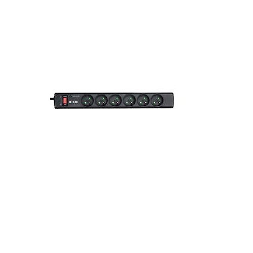 Listwa przeciwprzepięciowa EATON PS6F (6 x UTE; 10 A; kolor czarny)-1190373