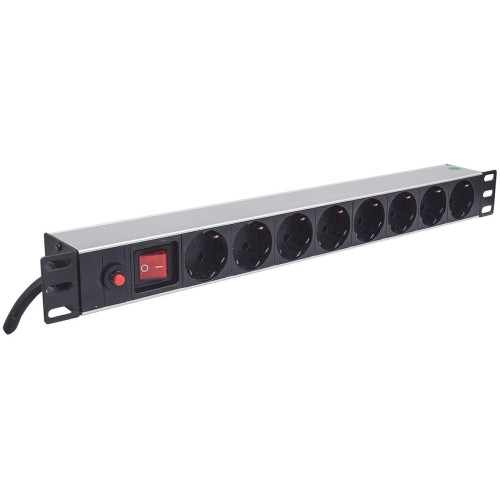 INTELLINET LISTWA ZASILAJĄCA RACK 19 X8 1U SCHUKO 3M BEZPIECZNIK 713986-1190442