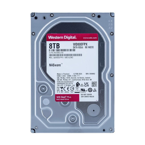 Dysk HDD WD Red Plus WD80EFPX (8 TB ; 3.5"; 256 MB)-10879220
