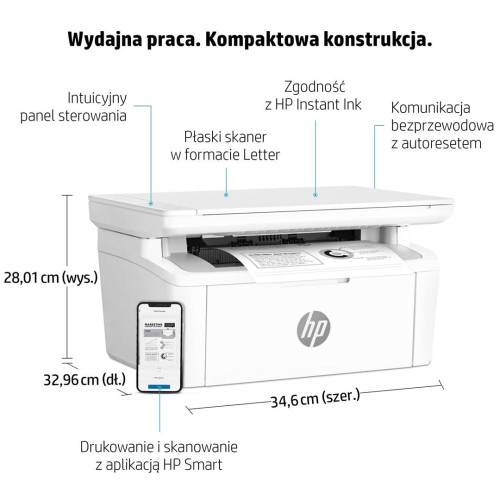 URZĄDZENIE WIELOF. HP LaserJet M140w 7MD72F MFP-11930266