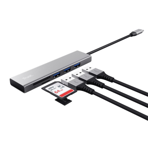 Trust HALYX FAST USB-C HUB CARD  READER-11954737