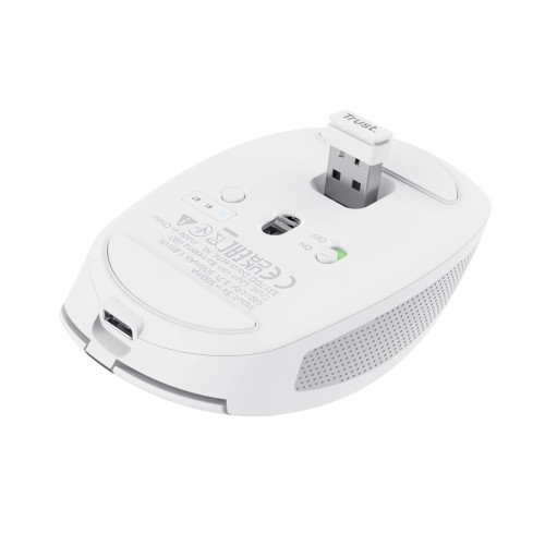 Mysz Bezprzewodowa Trust OZAA COMPACT biała-11955108