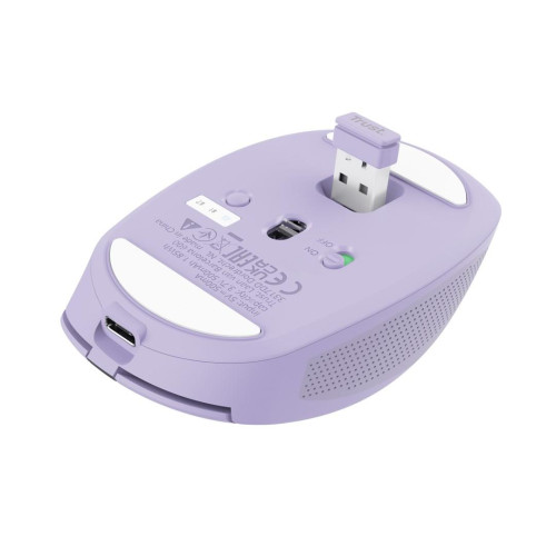 Mysz Bezprzewodowa Trust OZAA COMPACT fioletowa-11955122
