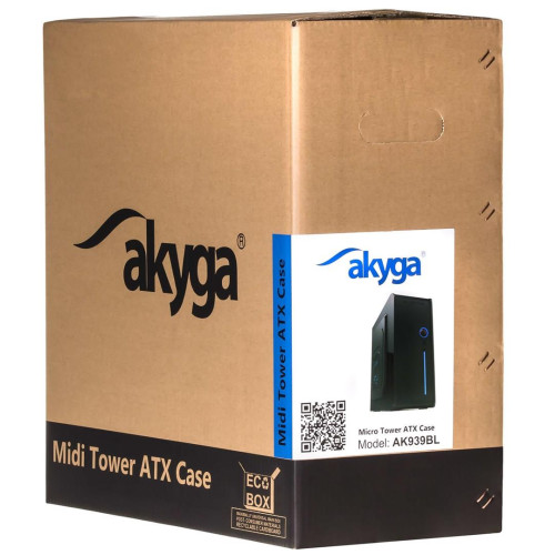 Obudowa Akyga AK939BL (ATX, Micro ATX, Mini ATX, Mini ITX; kolor czarny)-1208636