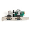 Kontroler RS232 PCI Express 2xDB9Low Profile, Chipset: AX99100-12128650