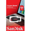 Pendrive SanDisk Cruzer Blade SDCZ50-064G-B35 (64GB; USB 2.0; kolor czarny)-1216398