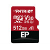 Karta pamięci z adapterem Patriot Memory EP Pro PEF512GEP31MCX (512GB; Class 10, Class A1, Class U3, V30; Adapter, Karta