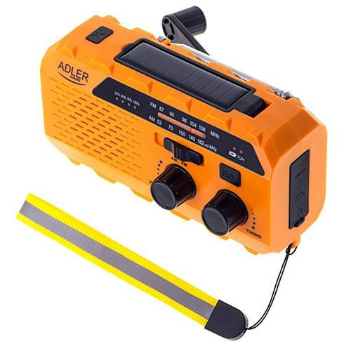 Radio solarne z korbką ręczną Adler-12107899