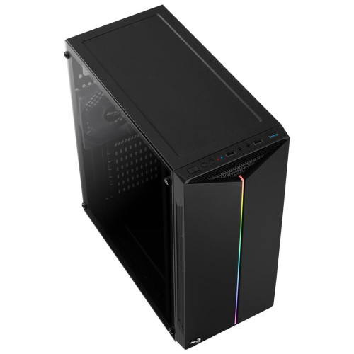 Obudowa Aerocool PGS SPLIT A AEROPGSSPLIT-A-BKRGB (ATX, Micro ATX, Mini ITX; kolor czarny)-1211267