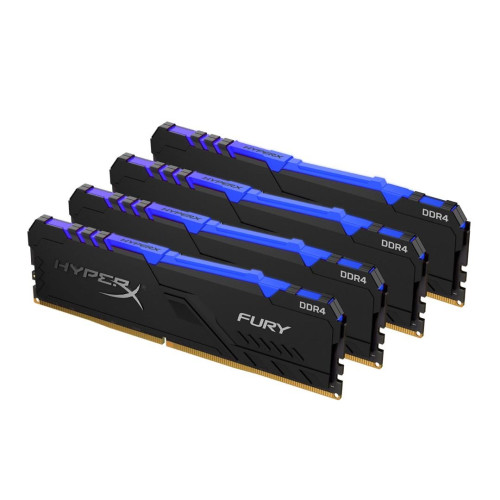 Zestaw pamięci Kingston HyperX FURY RGB HX426C16FB3AK4/32 (DDR4 DIMM; 4 x 8 GB; 2666 MHz; CL16)-1215261