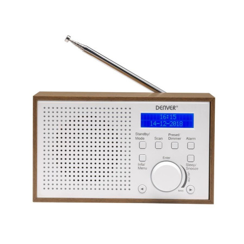 Kompaktowe radio DAB+/FM Denver DAB-46 białe-12158243