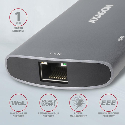 AXAGON HMC-6M2 Wieloportowy hub USB-C-12160094