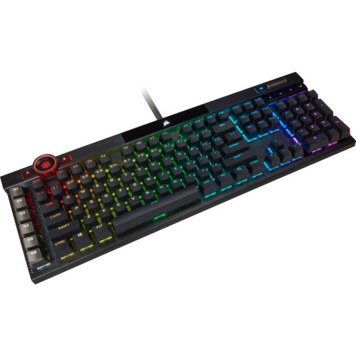 Klawiatura Gamingowa Corsair K100 RGB, Corsair OPX, LED RGB - Czarna-12160172