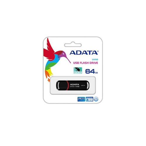Pendrive ADATA UV150 AUV150-64G-RBK (64GB; USB 3.0; kolor czarny)-1216087