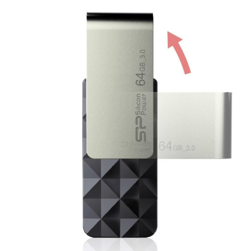 Pendrive Silicon Power Blaze B30 64GB USB 3.1 kolor czarny (SP064GBUF3B30V1K)-1216115
