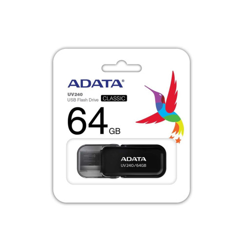 Pendrive ADATA UV240 AUV240-64G-RBK (64GB; USB 2.0; kolor czarny)-1216231