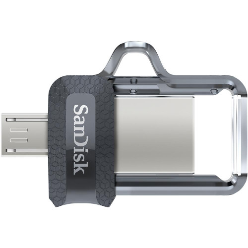 Pendrive SanDisk Ultra Dual Drive M3.0 SDDD3-032G-G46 (32GB; microUSB, USB 3.0; kolor szary)-1216458