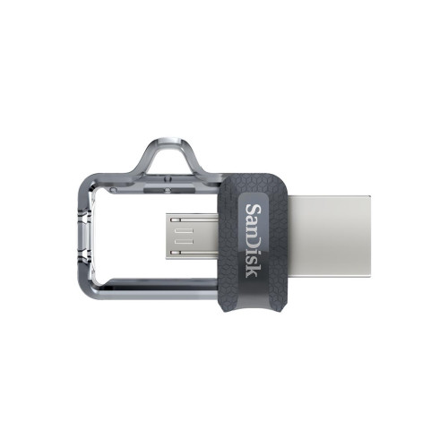 Pendrive SanDisk Ultra Dual Drive M3.0 SDDD3-032G-G46 (32GB; microUSB, USB 3.0; kolor szary)-1216462