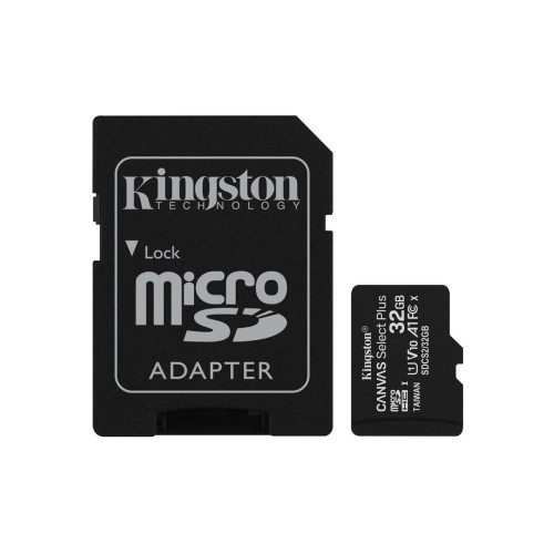 Karta pamięci z adapterem Kingston Canvas Select Plus SDCS2/32GB (32GB; Class 10, Class U1, V10; + adapter)-1217077