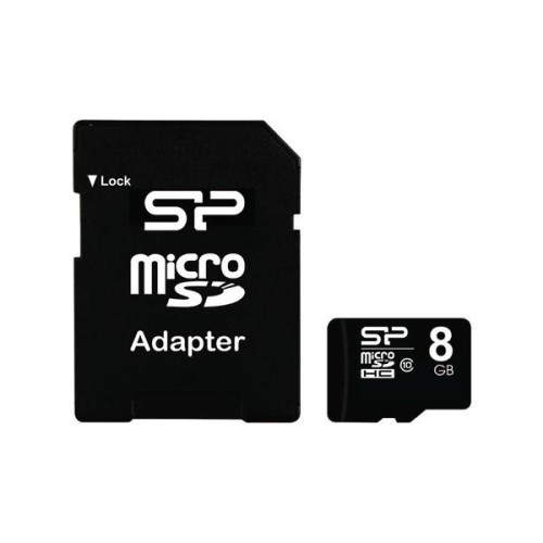 Karta pamięci Silicon Power microSDHC 8GB Class 10 + ADAPTER microSD-SD (SP008GBSTH010V10SP)-1217112