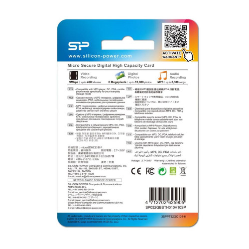 Karta pamięci Silicon Power microSDHC 32GB Class 10 + ADAPTER microSD-SD (SP032GBSTH010V10SP)-1217127