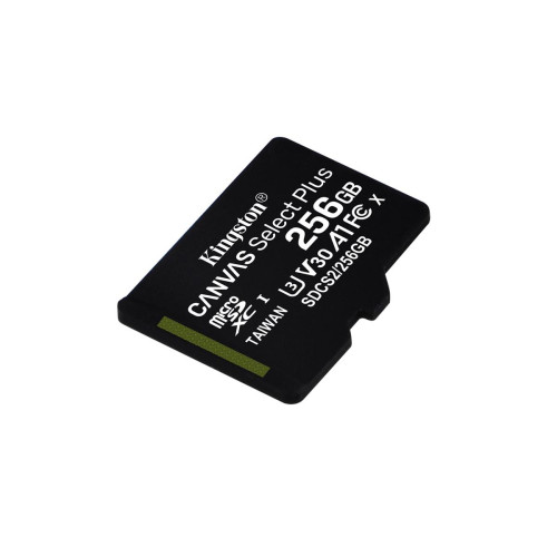 Karta pamięci z adapterem Kingston Canvas Select Plus SDCS2/256GB (256GB; Class 10, Class U1, V30; + adapter)-1217204