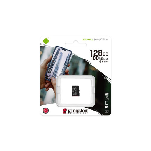Karta pamięci Kingston Canvas Select Plus SDCS2/128GBSP (128GB; Class 10, Class A1; Karta pamięci)-1217391
