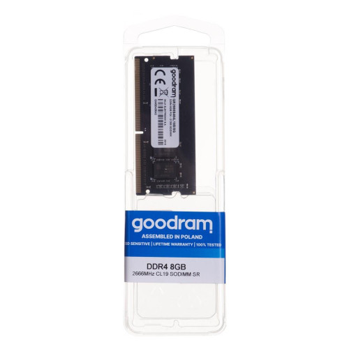 Pamięć GoodRam GR2666S464L19S/8G (DDR4 SO-DIMM; 1 x 8 GB; 2666 MHz; CL19)-555785