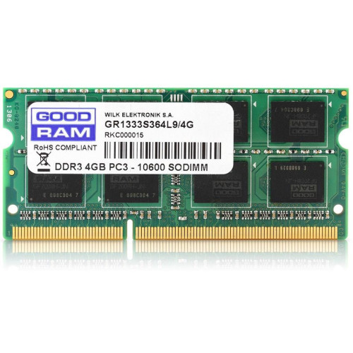 Pamięć GoodRam GR1600S364L11S/4G (DDR3 SO-DIMM; 1 x 4 GB; 1600 MHz; CL11)-1217523