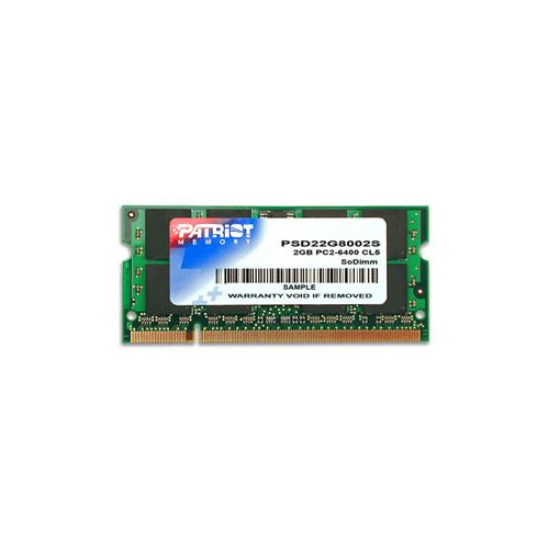 Pamięć Patriot Memory Signature PSD22G8002S (DDR2 SO-DIMM; 1 x 2 GB; 800 MHz; CL6)-1217560