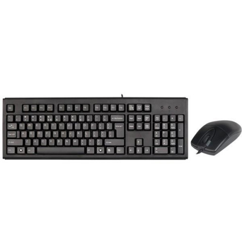 Klawiatura, Zestaw klawiatura + mysz membranowa A4 TECH A4TKLA43774 (USB 2.0; kolor czarny; optyczna)-557958