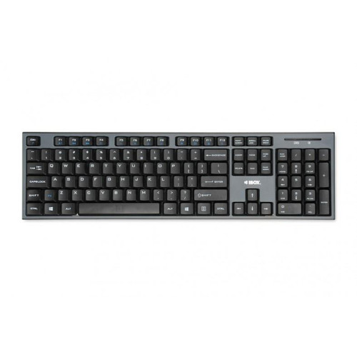 Zestaw klawiatura + mysz IBOX DESKTOP PRO KIT IKMS606W (USB 2.0; (US); kolor czarny; optyczna; 1200 DPI)-1219454