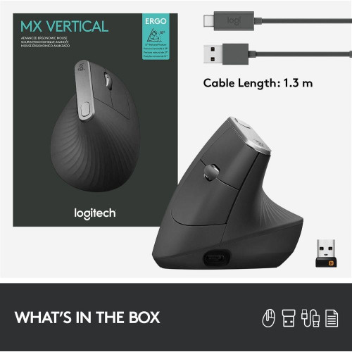Mysz Logitech MX 910-005448 (optyczna; 4000 DPI; kolor czarny)-1219926