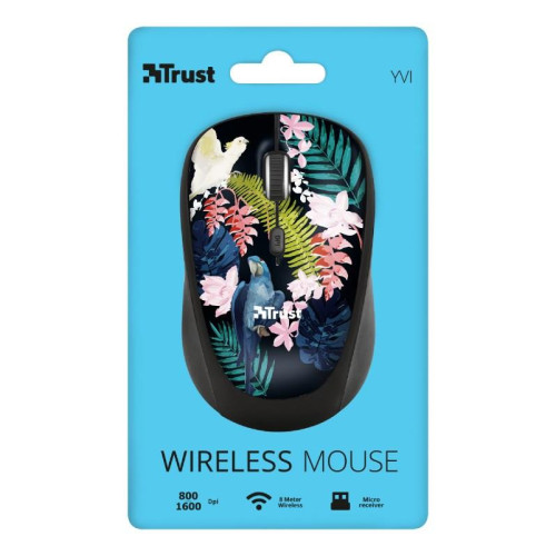 Mysz Trust Yvi Wireless Parrot 23387 (optyczna; 1600 DPI; wielokolorowy)-1220762