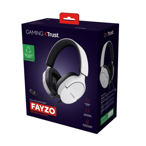 Słuchawki TRUST GXT489W FAYZO HEADSET WHT (25210)-12225208