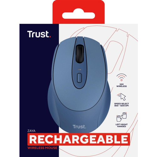Mysz TRUST ZAYA Wireless Rechargeable Mouse BLUE (25039)-12307897