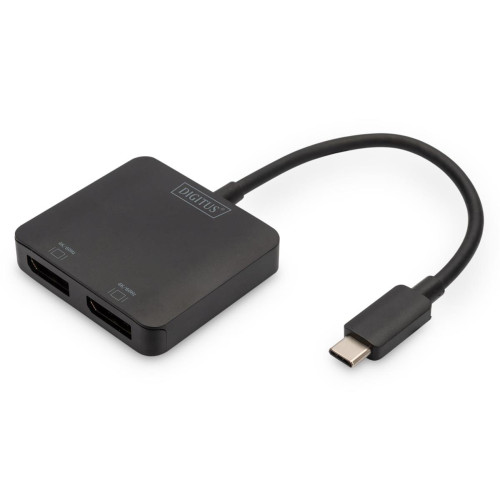 Hub/Koncentrator 2-portowy USB Typ C/2x DisplayPort 4K/60Hz HDR HDCP 2.2 MST-12332626