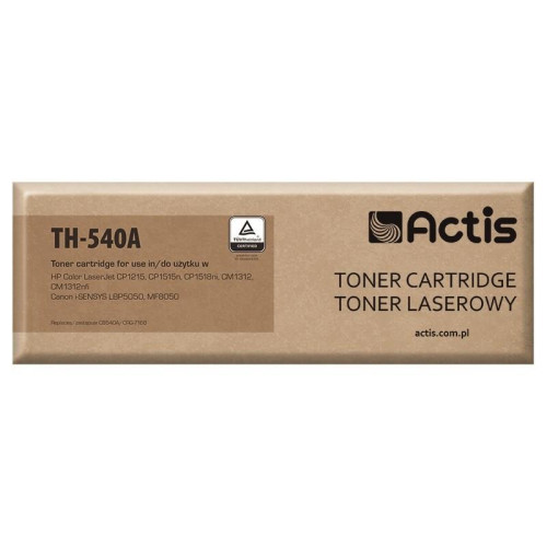 Actis TH-540A Toner (zamiennik HP 125A CB540A, Canon CRG-716B; Standard; 2400 stron; czarny)-1234555