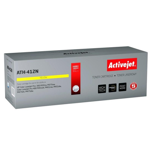 Activejet ATH-412N Toner (zamiennik HP 305A CE412A; Supreme; 2600 stron; żółty)-1234616