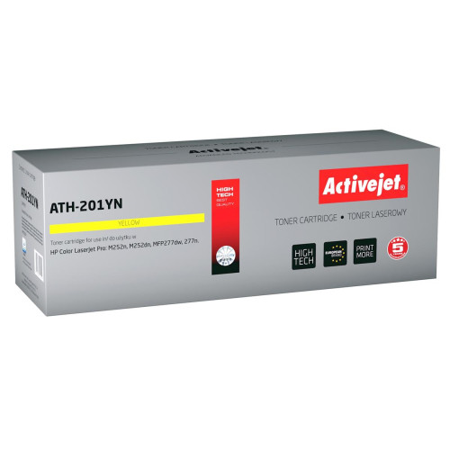 Activejet ATH-201YN Toner (zamiennik HP 201A CF402A; Supreme; 1400 stron; żółty)-1234642