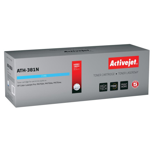 Activejet ATH-381N Toner (zamiennik HP 312A CF381A; Supreme; 2700 stron; niebieski)-1234649
